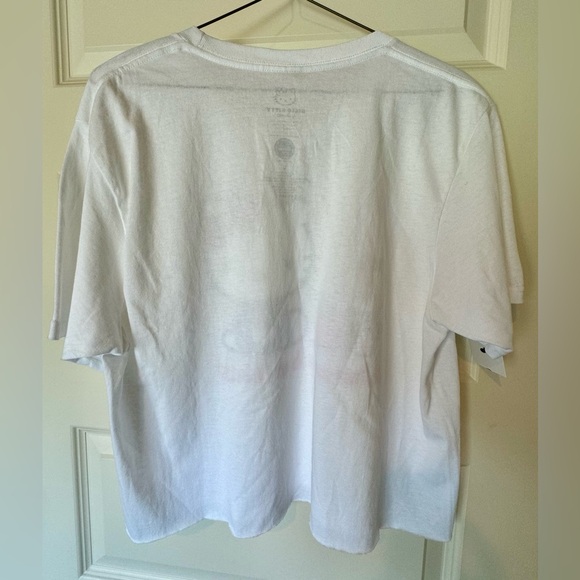 Bioworld Hello Kitty Sanrio Short Sleeve Cotton Crop Tee “Always Be Kind” Large - Picture 2 of 4